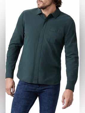 PAIGE Men's Gregory Button-Up Shirt - Shadow Fields Casual SIZE LARGE